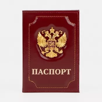 Обложка для паспорта, цвет красный