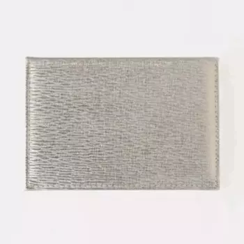 Обложка для паспорта, цвет серебряный