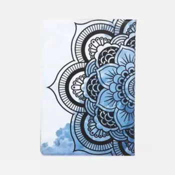 Обложка для паспорта, цвет голубой/серый