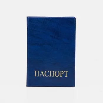 Обложка для паспорта, цвет синий