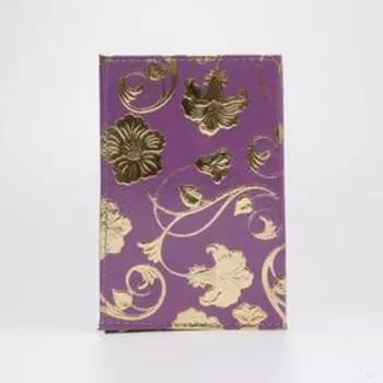 Обложка для паспорта, цвет сиреневый, «Колокольчики»