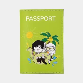Обложка для паспорта, цвет зелёный