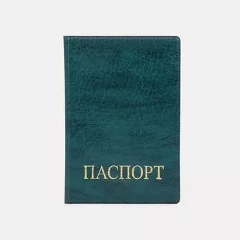 Обложка для паспорта, цвет зелёный