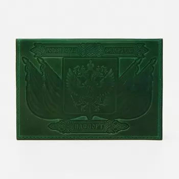 Обложка для паспорта, цвет зелёный