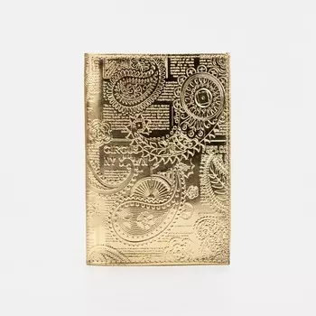 Обложка для паспорта, цвет золотой