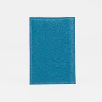 Обложка для паспорта, герб, флотер, цвет бирюзовый