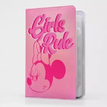 Обложка для паспорта "Girls rule", Минни Маус