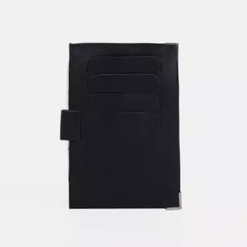 Обложка для паспорта, на клапане, цвет чёрный