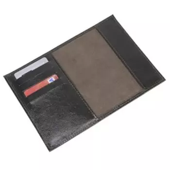 Обложка для паспорта, отдел для карт, цвет коричневый