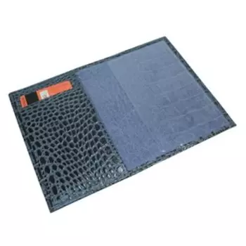 Обложка для паспорта, отдел для кредитных карт, цвет синий