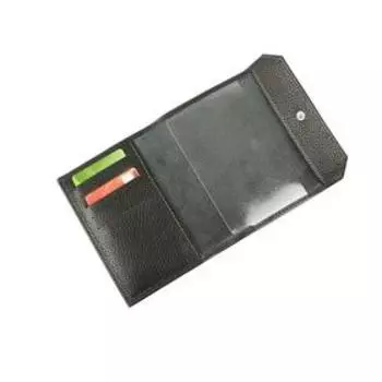 Обложка для паспорта на кнопке, цвет чёрный