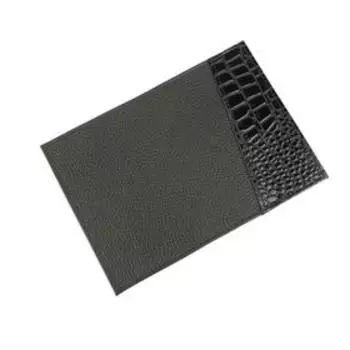 Обложка для паспорта П409, н/к, черный крок/черный флотер