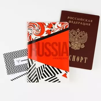 Обложка для паспорта «Russian style», ПВХ