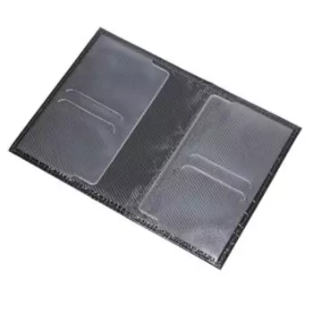 Обложка для паспорта с карманом, цвет чёрный