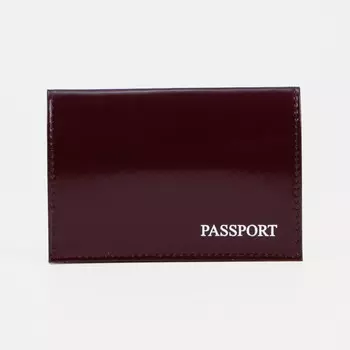 Обложка для паспорта, цвет бордовый