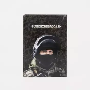 Обложка для паспорта, цвет серый/триколор