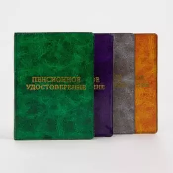 Обложка для пенсионного удостоверения, цвет МИКС