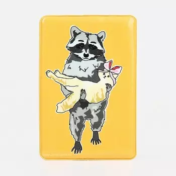 Обложка для проездного, пропуска, цвет оранжевый