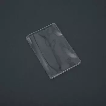 Обложка для проездного, 40 шт., 250 мкн, прозрачная