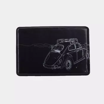 Обложка для проездного, пропуска, цвет чёрный