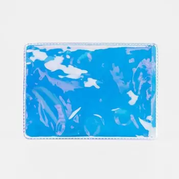 Обложка для проездного, цвет голубой