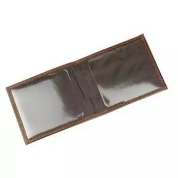 Обложка для студенческого билета на кнопке, цвет коричневый