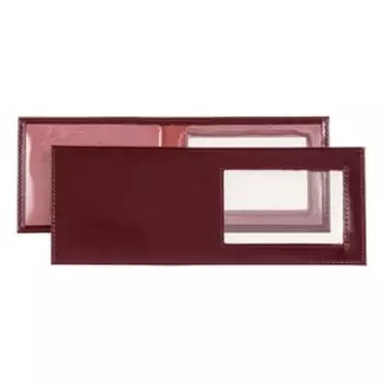 Обложка для удостоверения с окошком, цвет красный