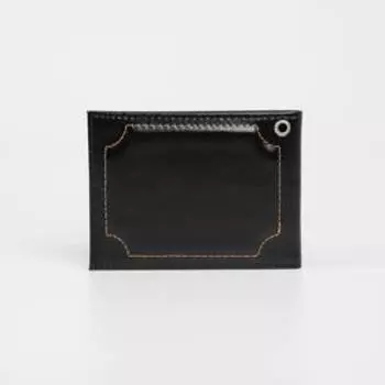 Обложка для удостоверения «Участковый», без окошка, цвет чёрный