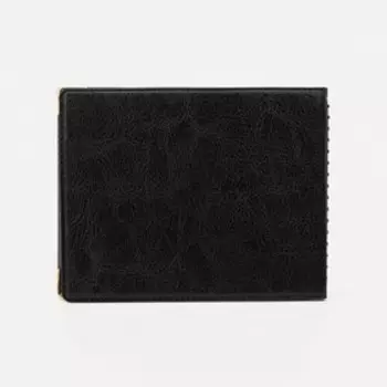 Обложка для удостоверения, с уголками, чёрная