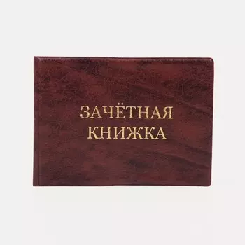 Обложка для зачётной книжки, цвет бордовый