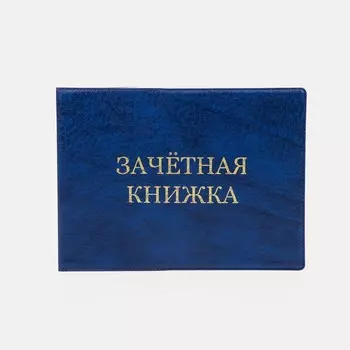 Обложка для зачётной книжки, цвет синий
