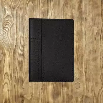 Обложка на автодокументы сложная, черная