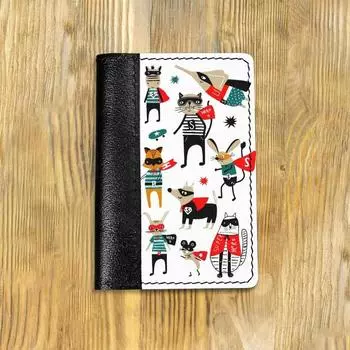 Обложка на паспорт, цвет чёрный