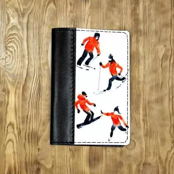 Обложка на паспорт, цвет чёрный