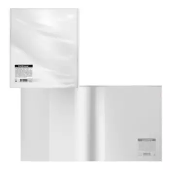 Обложка ПП 212х395мм, 80 мкм, ErichKrause Glossy Clear, для тетрадей и дневников, с клеевым краем и клапаном в край