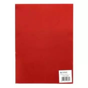 Обложки для переплета A4, 200 мкм, 100 листов, пластиковые, прозрачные красные, Гелеос