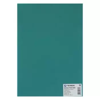 Обложки для переплета A4, 200 мкм, 100 листов, пластиковые, прозрачные зеленые, Гелеос