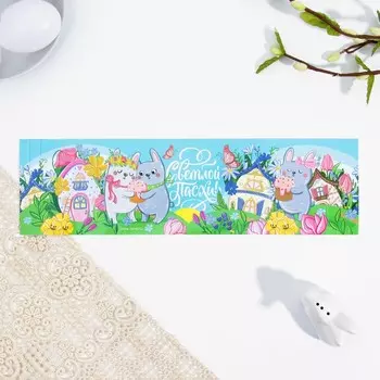 Ободок для кулича «Кролики», 32.2 х 9 см