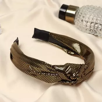 Ободок для волос «Берит», имитация, 3 см, золото