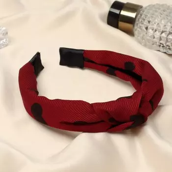 Ободок для волос «Берит», сердца, 3 см, красный