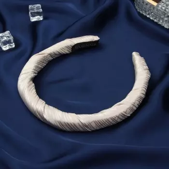 Ободок для волос «Бетти», 1.5 см, бежевый