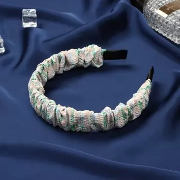 Ободок для волос «Браун», элегия, 2.5 см, бежевый