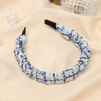 Ободок для волос «Браун», элегия, 2.5 см, голубой