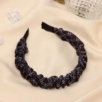 Ободок для волос «Браун», стиль, 2.5 см, чёрный