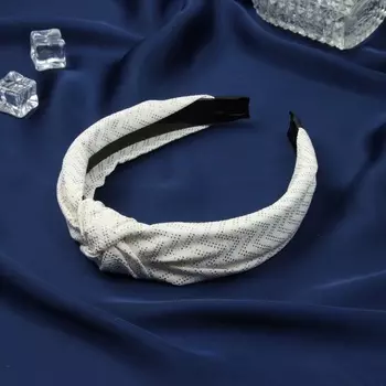 Ободок для волос «Джил», 2.5 см, белый