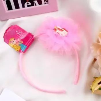 Ободок для волос "Единорог" 1 см розовый