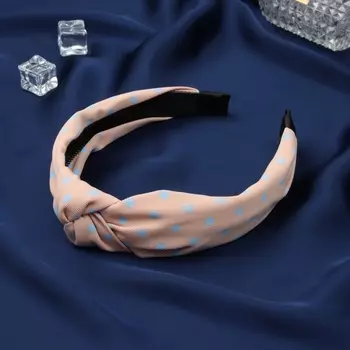 Ободок для волос «Хизер», 2.5 см, бежевый