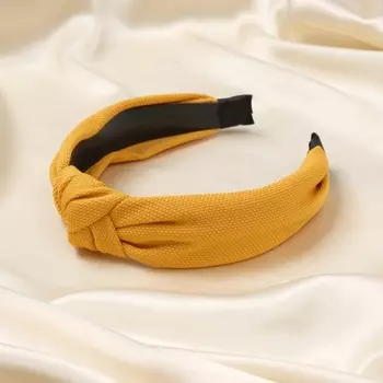 Ободок для волос «Кэнди», 2.5 см, жёлтый