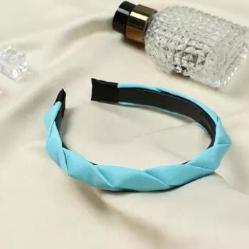 Ободок для волос «Коса» однотон, 1.8 см, МИКС