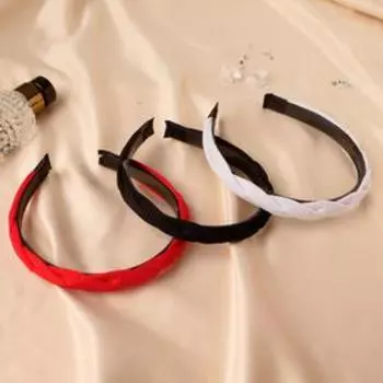 Ободок для волос "Коса" штрихи, 2 см, микс